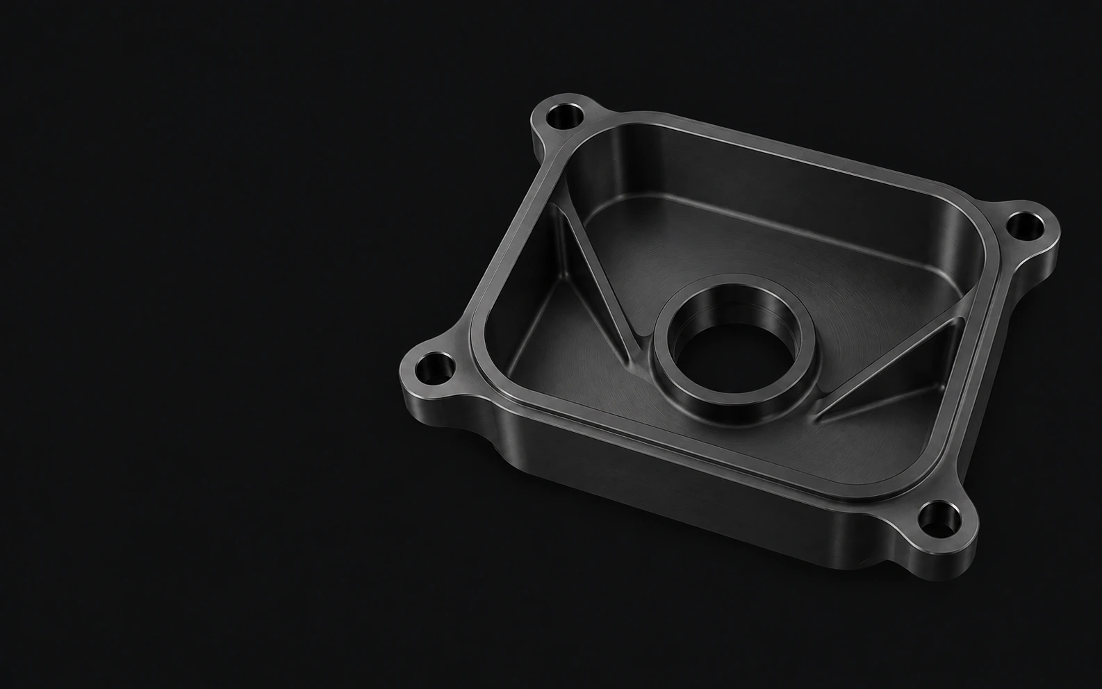 La misma carcasa de aluminio con anodizado negro satinado.