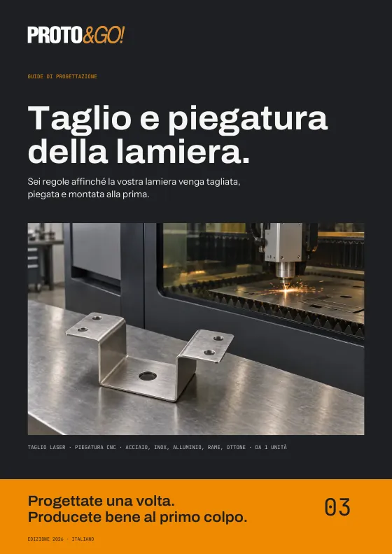Copertina della guida di progettazione per taglio e piegatura della lamiera