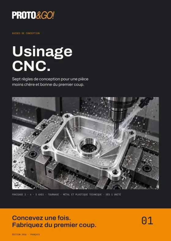 Page de garde du guide de conception pour usinage CNC