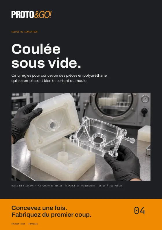 Page de garde du guide de conception pour coulée sous vide