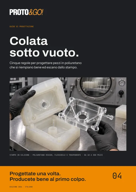 Copertina della guida di progettazione per colata sotto vuoto