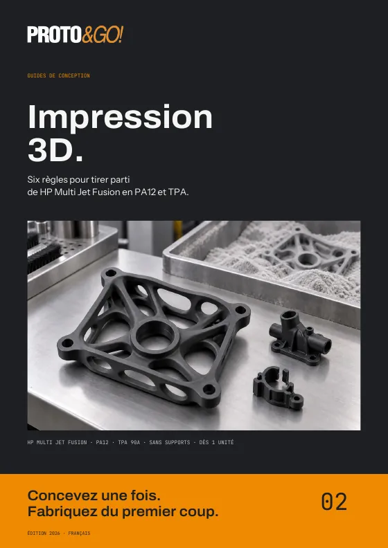 Page de garde du guide de conception pour impression 3D
