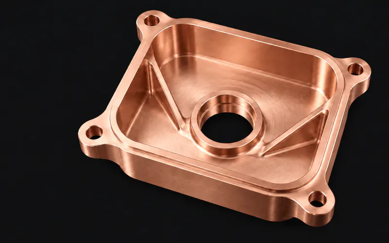 Reference part in copper.