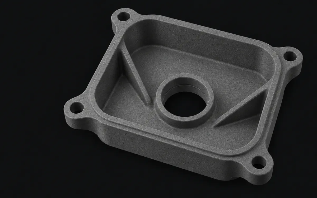 Pieza de referencia en PA11 para impresión 3D MJF.