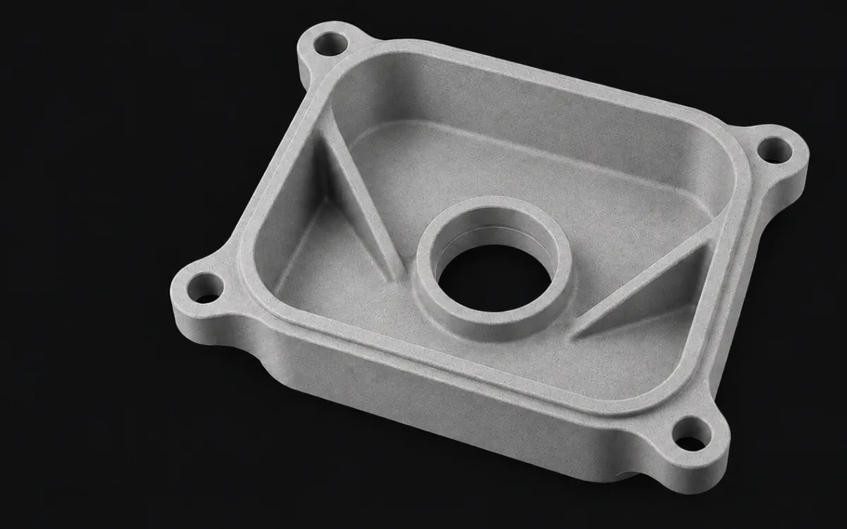 Pieza de referencia en PA12 GB para impresión 3D MJF.