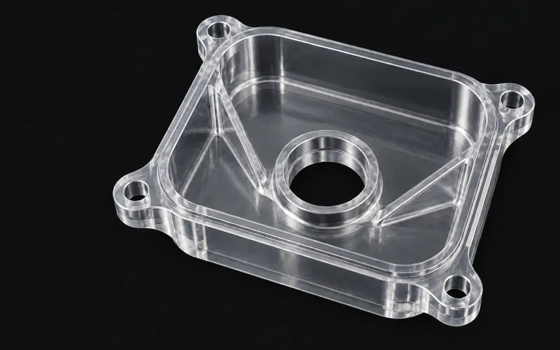 Reference part in polycarbonate.